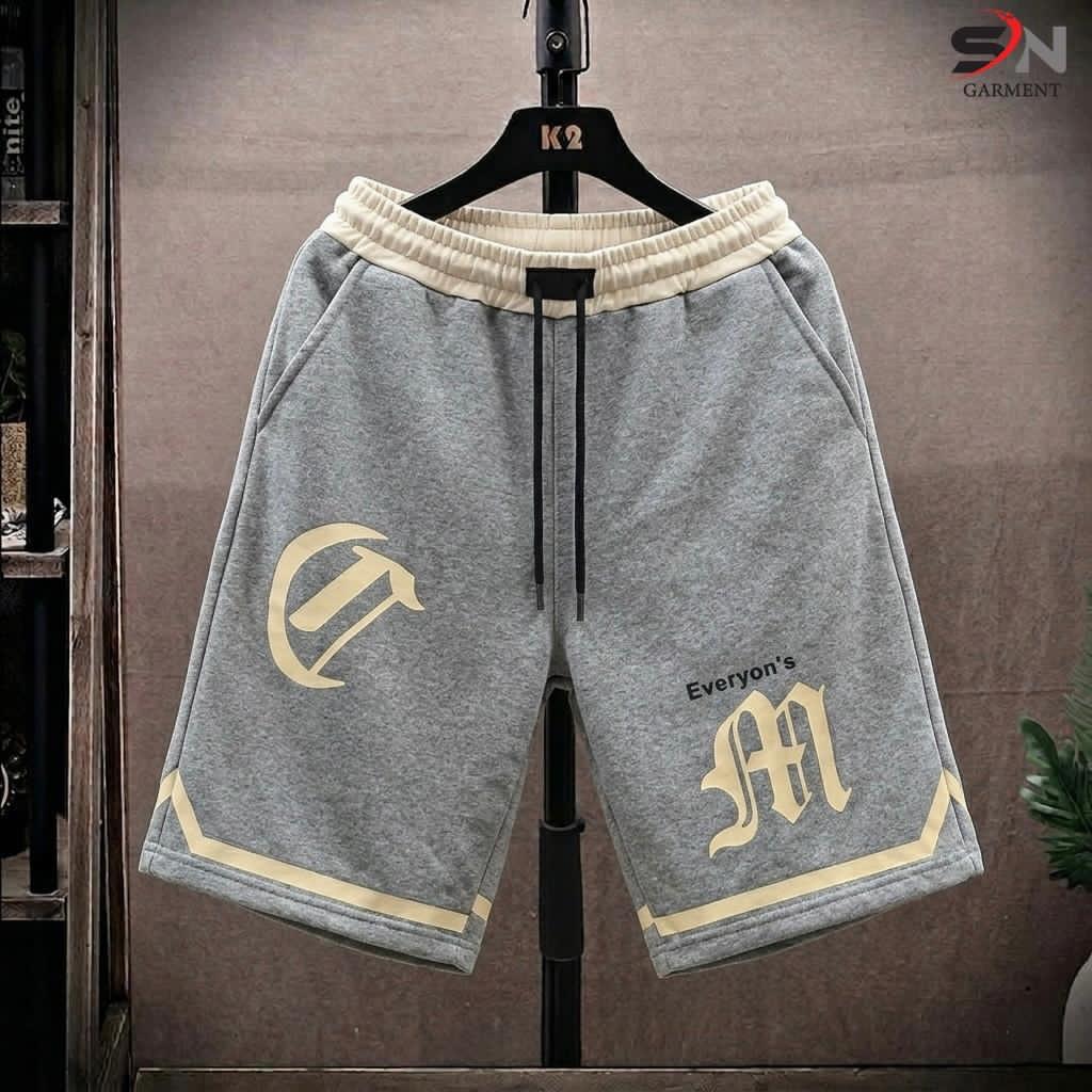 Men's Elite Line printed cotton terry shorts by Nextry.pk, casual and sports shorts with vibrant design and comfortable fit.