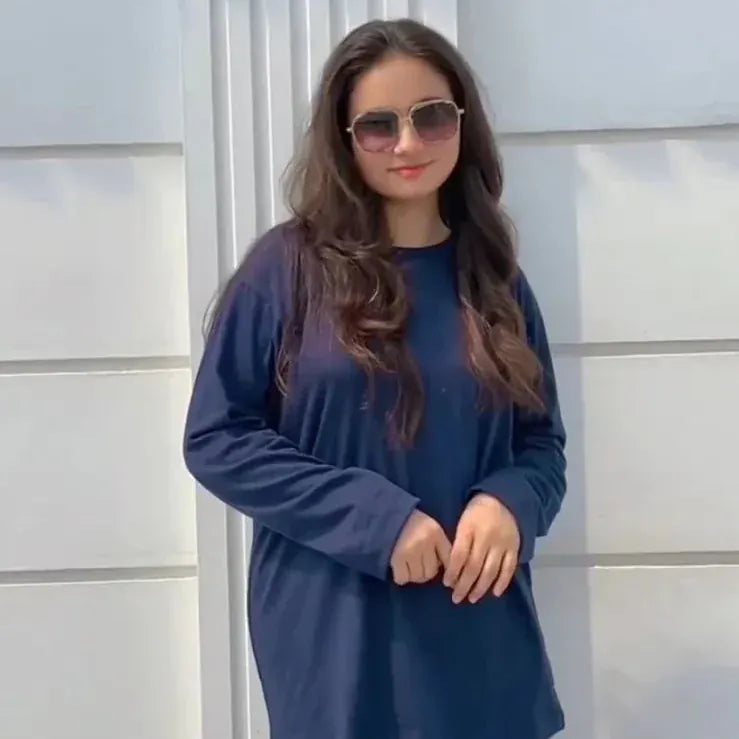 Comfettie plain night suit made from premium fabric, suitable for girls and women, shown in a comfortable, relaxed fit.