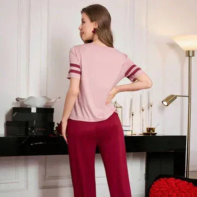 Comfettie two-heart printed night suit featuring a comfortable fabric and playful heart patterns, perfect for cozy sleepwear.