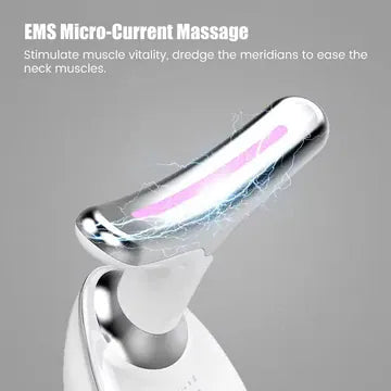 Anti-Aging Neck & Face Massager | Intense Pulsed Light Wrinkle Reducing Instrument for Skin Tightening