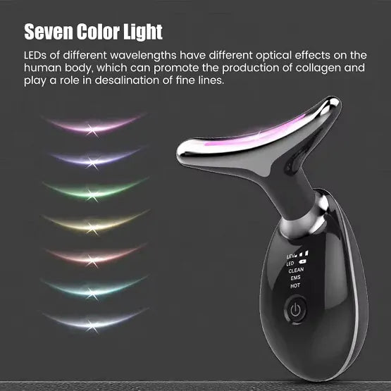 Anti-Aging Neck & Face Massager | Intense Pulsed Light Wrinkle Reducing Instrument for Skin Tightening