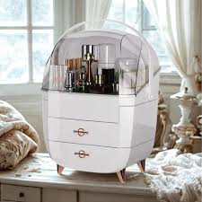 Large capacity Nextry.pk elegant makeup storage box with multiple compartments for organizing beauty essentials and cosmetics.