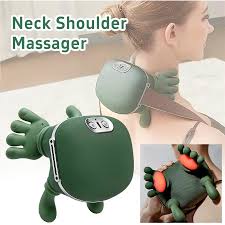 Heated 3-level deep tissue shoulder massager by Nextry.pk with adjustable settings and ergonomic design for muscle relief.
