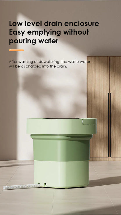 MiniMax foldable washing machine and dryer by Nextry.pk, showing compact 5-liter and 11-liter portable laundry appliances.