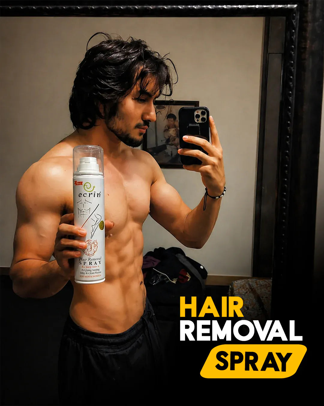 New Ecrin Hair Removal Foaming Spray (for men & women) 200ml