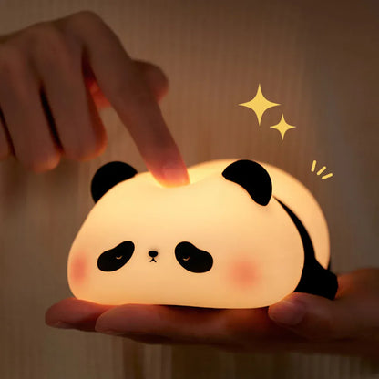 Nextry.pk Panda LED desk lamp with adjustable arm and soft white light, ideal for reading or study workspace.