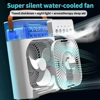 Portable Air Cooling Fan With Mist Spray
