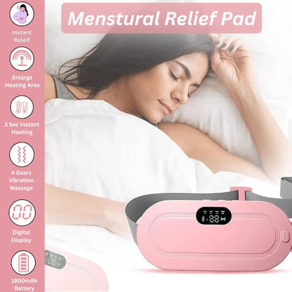 Portable men's menstrual heating cramp belt by Nextry.pk, showing adjustable belt with heating pad for pain relief.