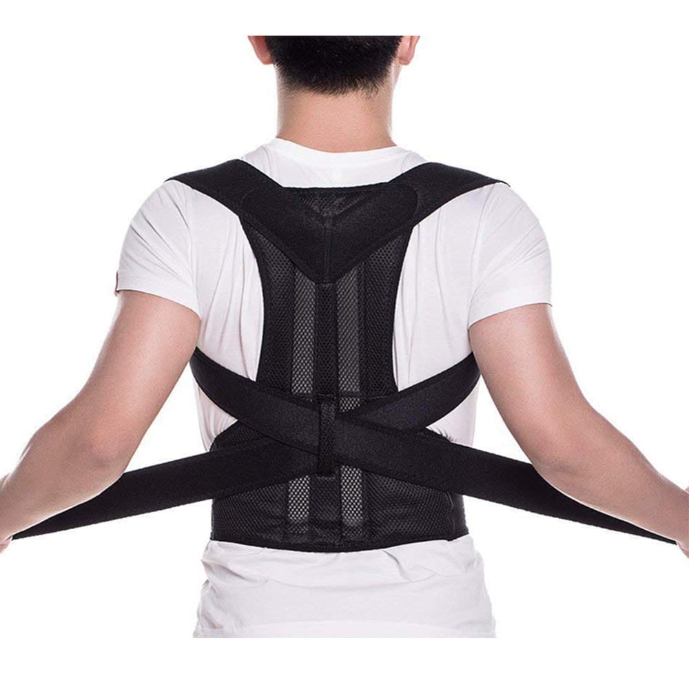 Nextry.pk posture corrector belt worn over clothing, designed to support back and shoulder alignment for improved posture.