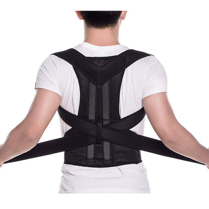 Nextry.pk posture corrector belt worn over clothing, designed to support back and shoulder alignment for improved posture.