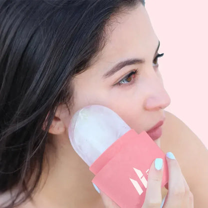 Silicone face ice roller by Nextry.pk with a rounded handle and cooling roller head for facial skin soothing and revitalization.