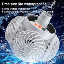 Solar football Powered Camping Fan Light