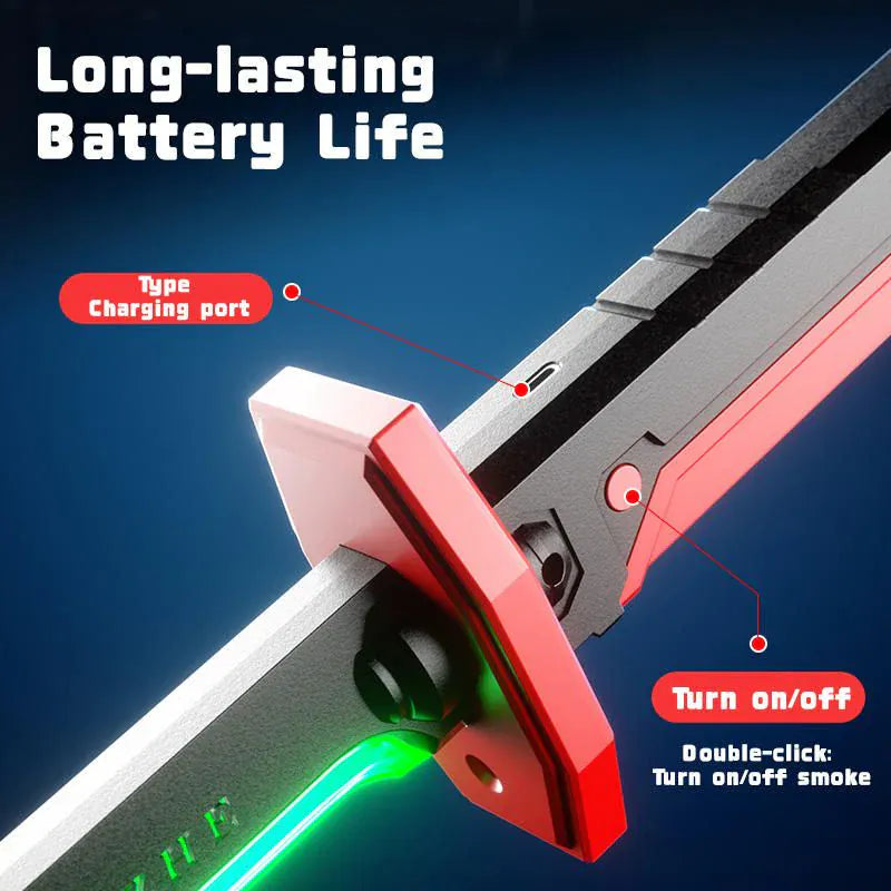 Sparkblade Led Sword WIth Smoke & Spark Effect | Katana Sword With Led Lights