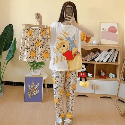 3 Piece Teddy Love Nightwear